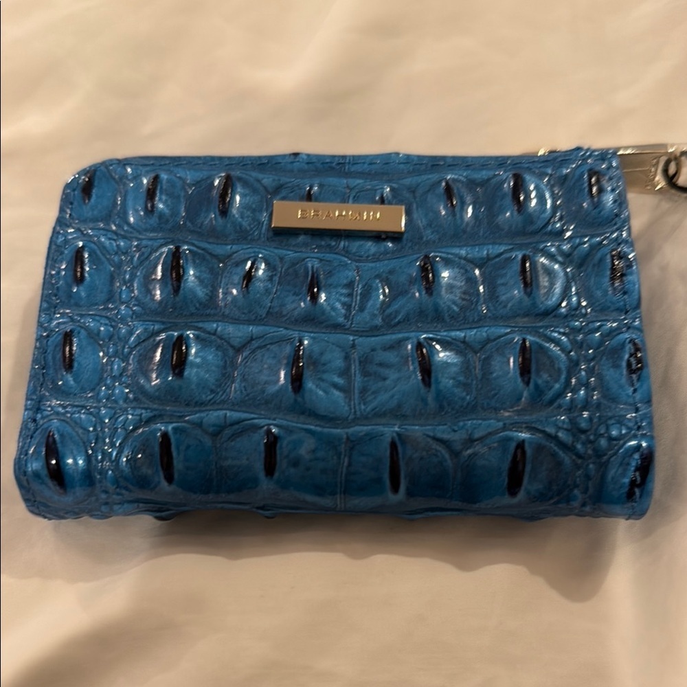 BRAHMIN ANITA WALLET in Vibrant Azure Melbourne NWT